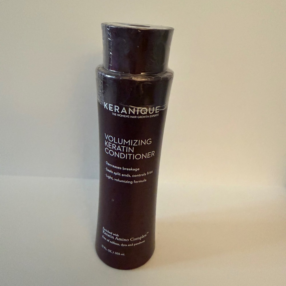 KERANIQUE Volumizing Keratin Conditioner Hair Growth 12 FL OZ NEW SEALED